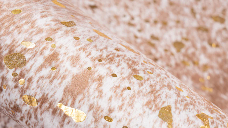 tapis planeo - Ouest 125 or / brun clair 160 x 220 cm