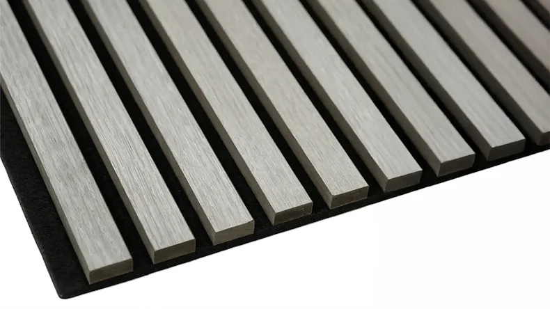 pannelli acustici planeo - Legno Grigio/Nero 150x40 cm