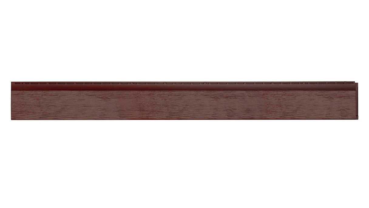 Panneau de façade Zierer optique bois - 1778 x 198 mm brun de GFK