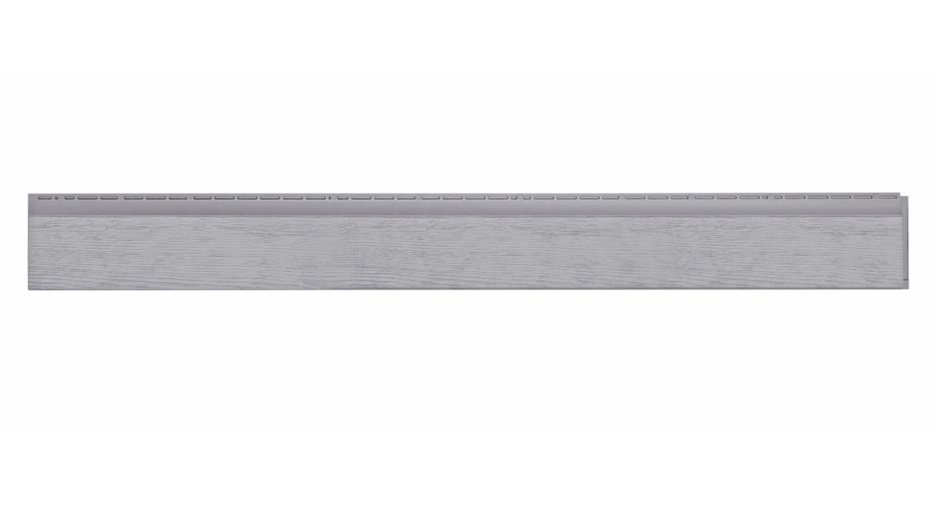 Panneau de façade Zierer optique bois - 1778 x 198 mm gris signal de GFK