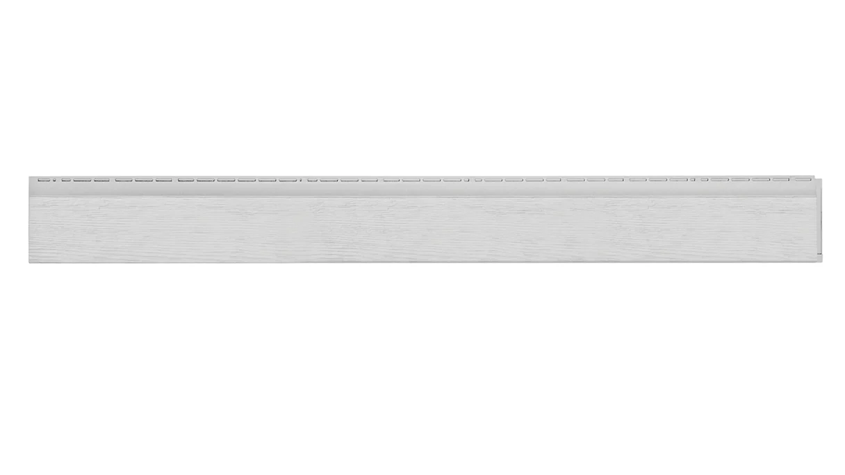 Panneau de façade Zierer optique bois - 1778 x 198 mm blanc de GFK