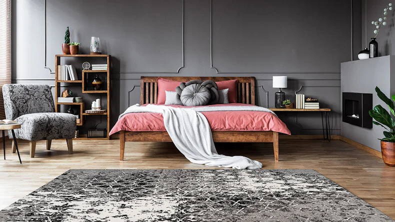 planeo Teppich - Iglesia 100 Grau 80 x 150 cm