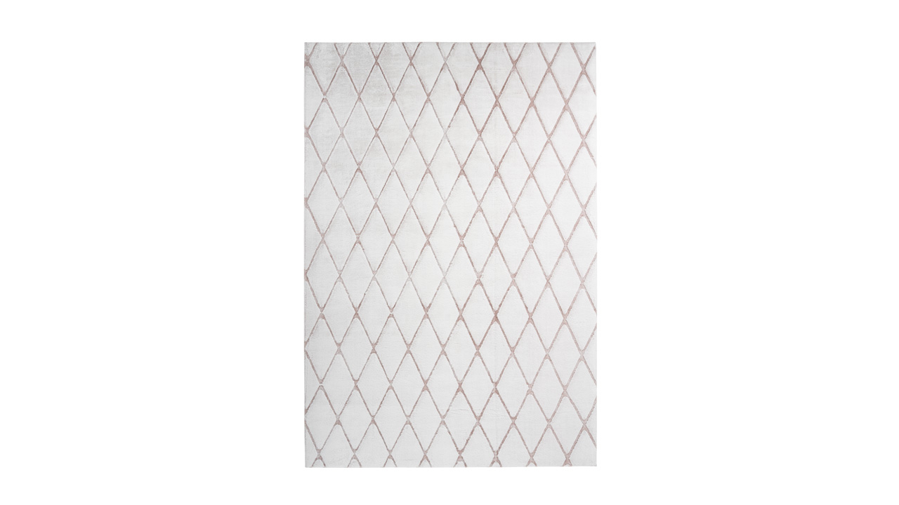 planeo Teppich - Vivica 225 Weiß / Rosé 160 x 230 cm