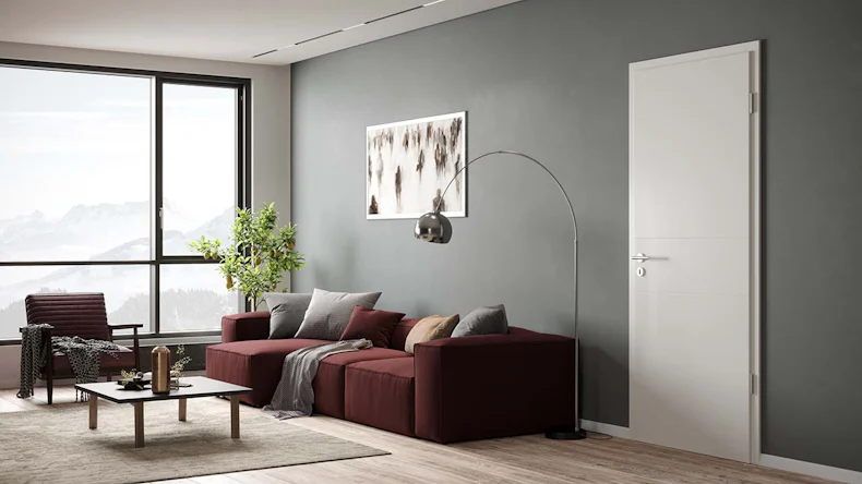 planeo Lack-Innentür Lack 2.0 - Imo 9016 Weisslack