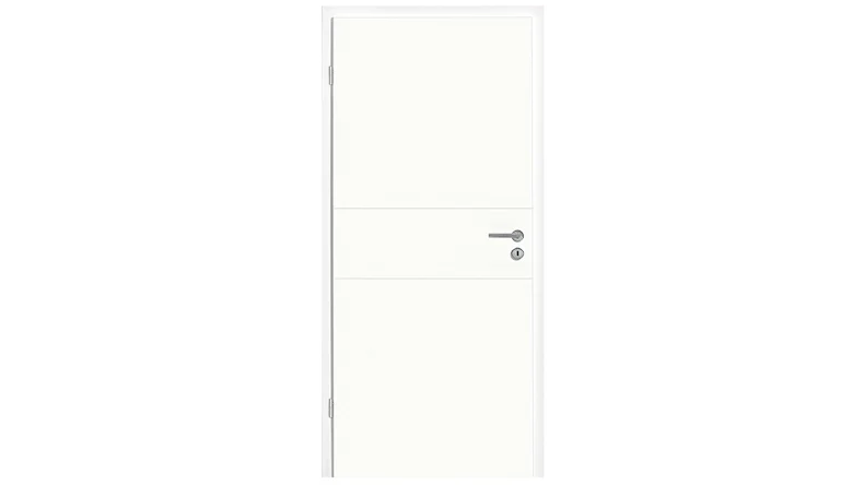 porta interna planeo laccata 2.0 - Imo 9016 laccato bianco 1985 x 860 mm DIN R - cerniera rotonda RSP 2-t
