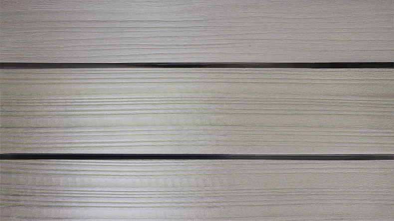 planeo Fassado - WPC Rhombusleiste MASSIV Fassadenverkleidung Steingrau 4m | 5m | 6m