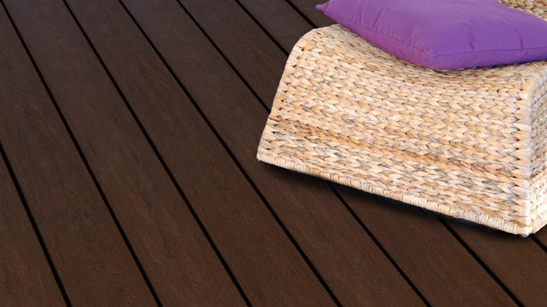 planeo terrasse composite - lame massive châtaignier gaufré/cannelé