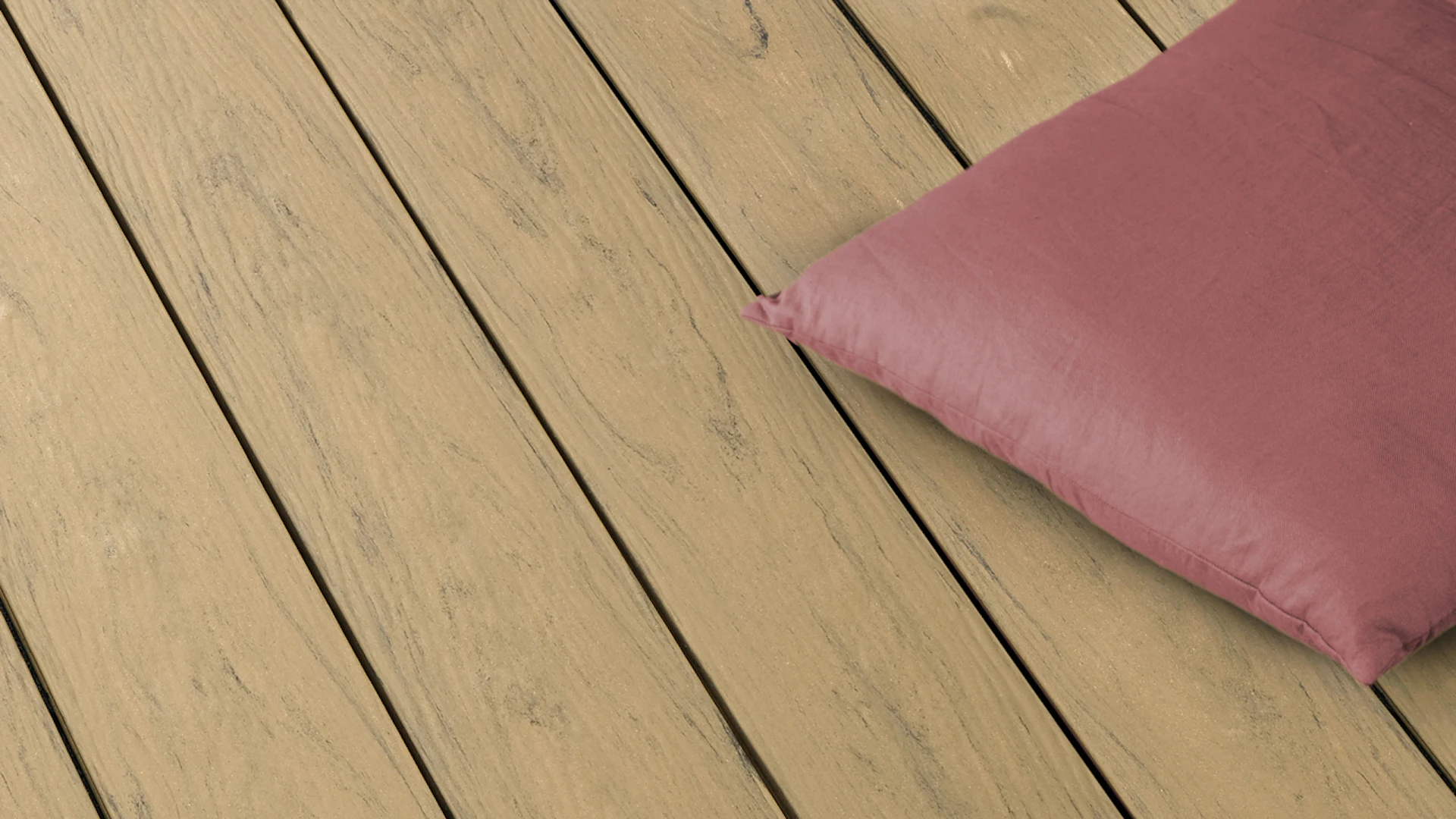 planeo WPC - decking board solid velvet ash matt embossed/fluted - 1m to 6m