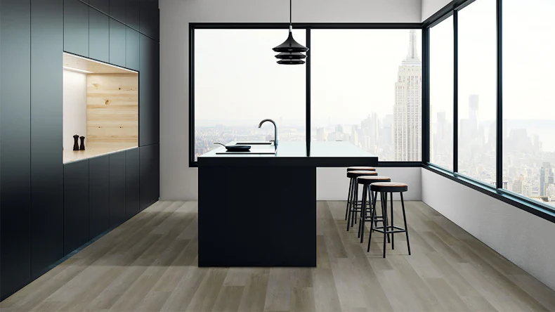 planeo Rigid Click Vinyl - Rovere grigio-marrone | Isolamento acustico integrato (KPC-S-567)