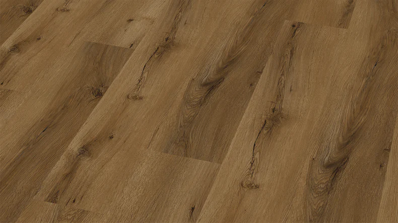 planeo Vinile rigido ad incastro - Rovere marrone naturale | Isolamento acustico integrato (KPC-S-569)