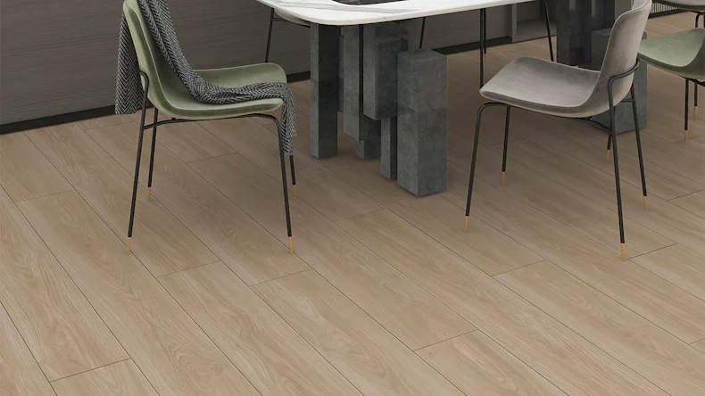 planeo Vinyle à clic rigide - Natural Oak | Isolation phonique intégrée (KRO-1001)