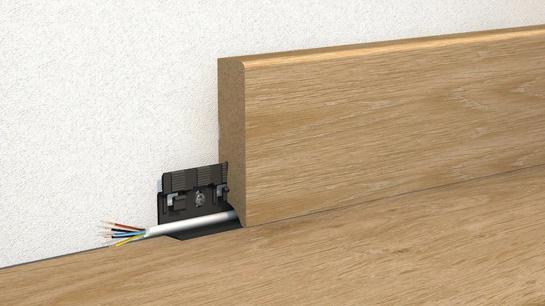 KWG fixing clips for plug-in skirting board (840026)