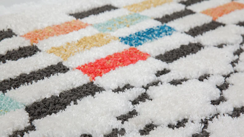 tapis planeo - Agadir 410 blanc / noir / multi 200 x 290 cm