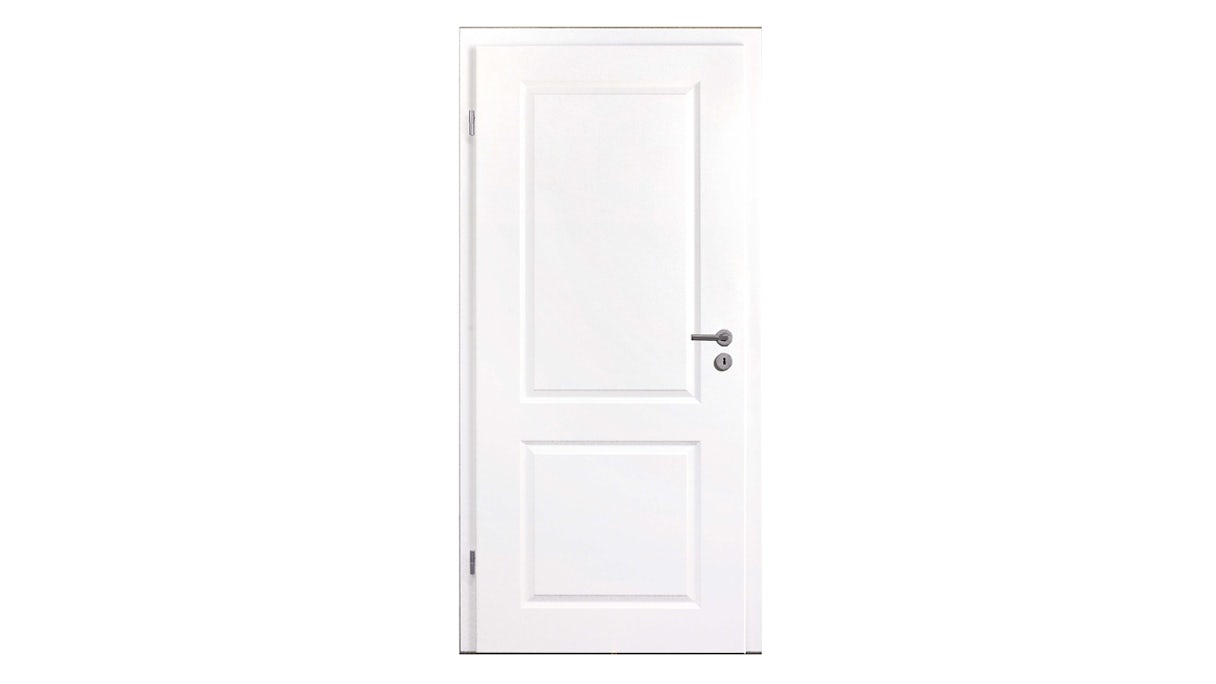 porta interna planeo casa di campagna 20 - 9016 laccato bianco 2110 x 610 DIN L - cerniera VSP rotonda 2-t