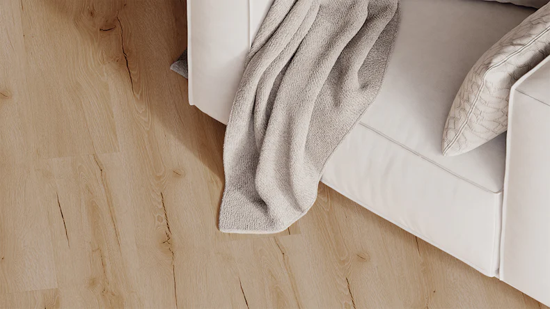 planeo Rigid Klick Vinyl - HOMEtec Basic 30 IXPE Light Brown Classic | Trittschalldämmung integr. (RP-E30-8)