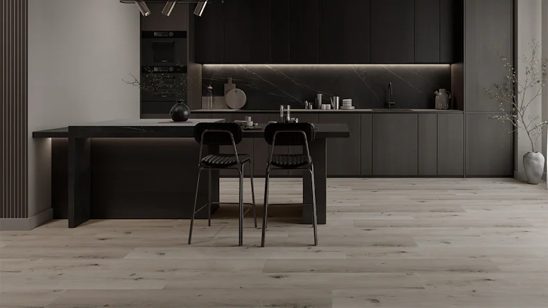 planeo Vinyle à clipser WPC - PUREtec MAX 50 EIR Light Grey Oak | Isolation phonique intégrée (RP-A50-5)