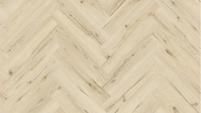 planeo Rigid Klick Vinyl - Light Oak Fischgrät | Trittschalldämmung integr. (DF-KH-251-055)