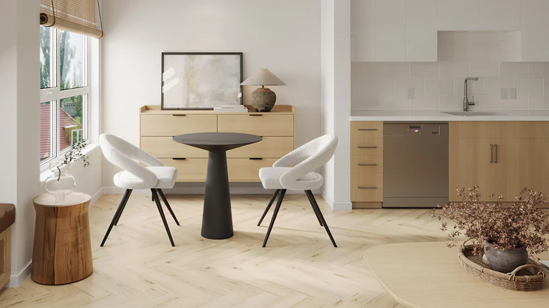 planeo Rigid Klick Vinyl - Light Oak Fischgrät | Trittschalldämmung integr. (DF-KH-251-055)