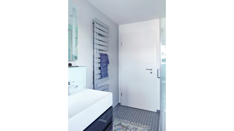 planeo Innentür Modern L1 - 9016 Weisslack 1985 x 985 DIN L - Eckig RSP Band 2-t