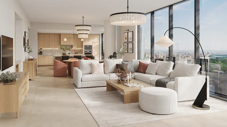 planeo Rigid Klick Vinyl - Luna Beige XXL Fliese | Trittschalldämmung integr. (DF-KF-994-030)