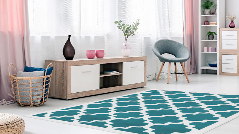 tapis planeo - Manolya 2097 turquoise 120 x 170 cm