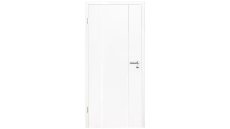 planeo Porta interna laccata Laccato 2.0 - Mattie 9010 Laccato bianco 1985 x 860 mm DIN L - Cerniera rotonda RSP 2-t