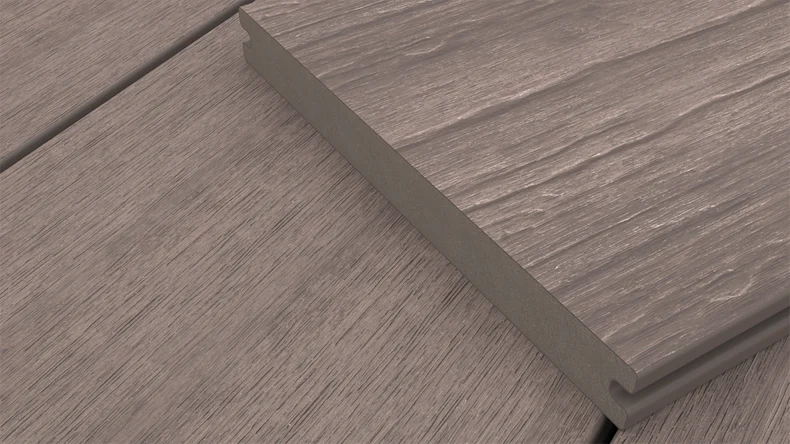 planeo MAXLine Antik - WPC CoEx ummantelte XL Terrassendiele Massiv - Grau 3m rustikal strukturiert/glatt gebürstet