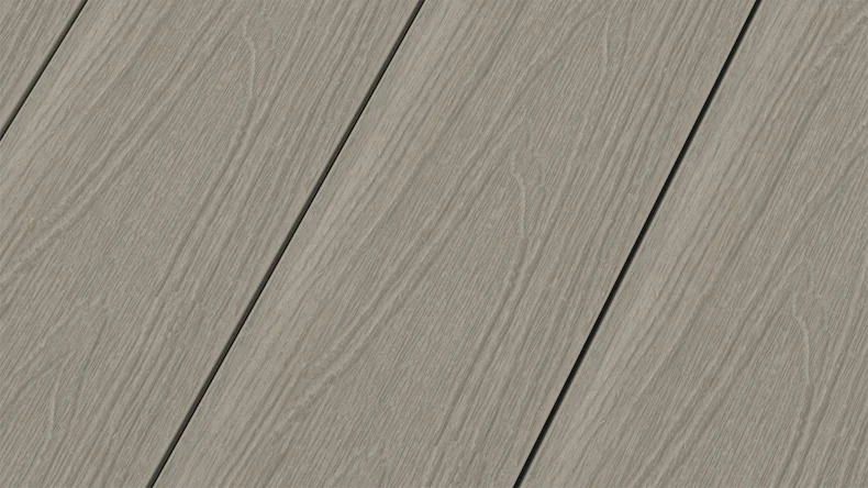 planeo MAXLine Nature - 3m WPC CoEx ummantelte XL Terrassendiele Verbundprofil leicht - Hellgrau strukturiert/glatt gebürstet