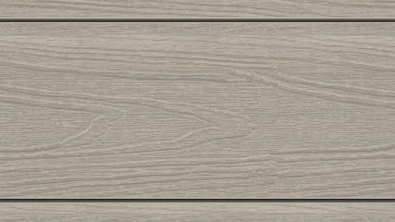 planeo MAXLine Nature - 3m WPC CoEx ummantelte XL Terrassendiele Verbundprofil leicht - Hellgrau strukturiert/glatt gebürstet