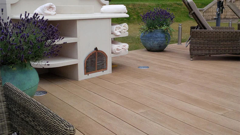 planeo Authoria PureBoard Terrassendiele Massiv - Light Natural Oak 3.6m strukturiert