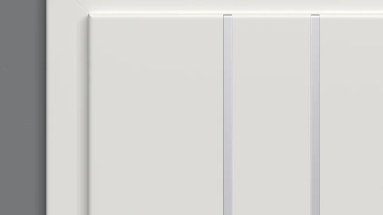 planeo Lack-Innentür Lack 2.0 - Lando 9016 Weisslack 2110 x 860 mm DIN L - Rund RSP Band 2-t