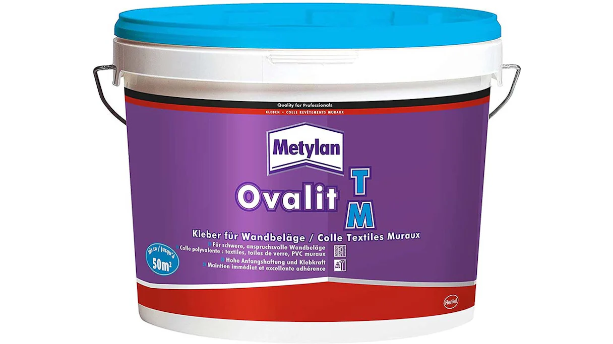 Metylan Ovalit TM colle pour revêtement mural blanc 10kg