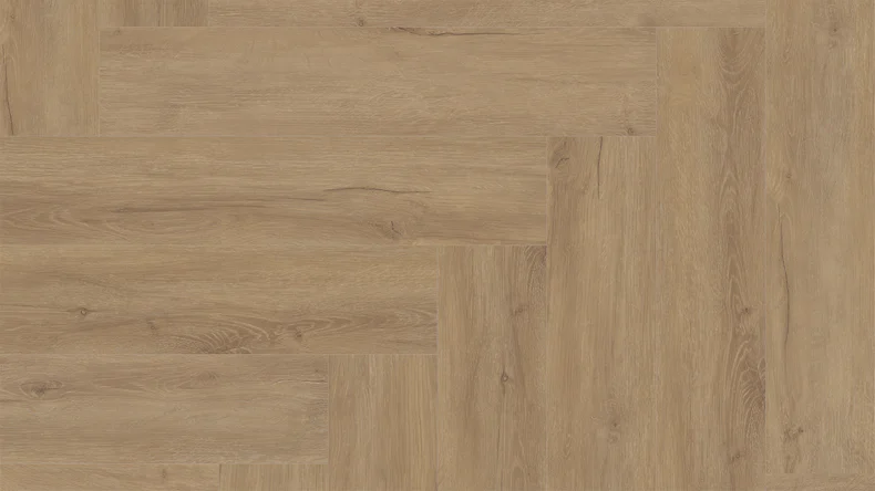 planeo Klebevinyl - Eiche Genova ultramatt Fischgrät | Synchronprägung (MF-DB-1502-HB)