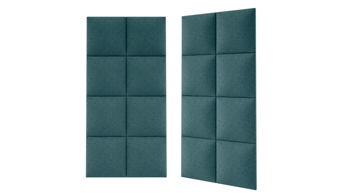 planeo ComfortWall - Acoustic wall cushion 30x30cm water blue