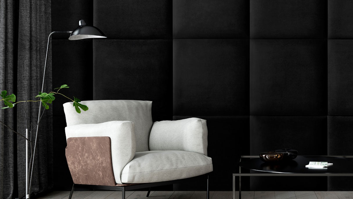 planeo ComfortWall - Acoustic wall cushion 60x60cm Black