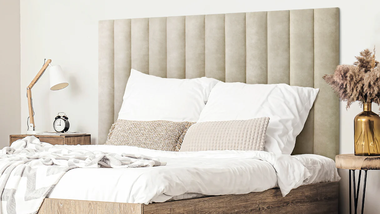 planeo ComfortWall Premium - Acoustic wall cushion 90x15cm Light Brown