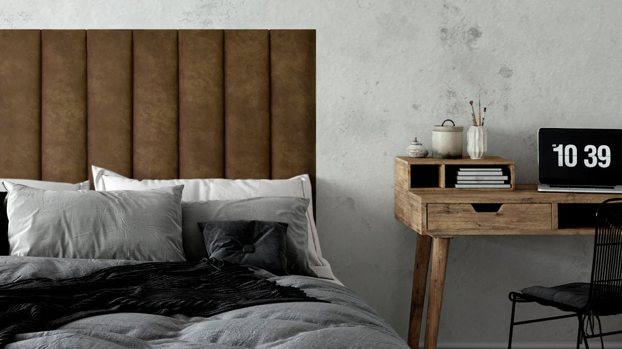 planeo ComfortWall Premium - Acoustic wall cushion 90x15cm Brown
