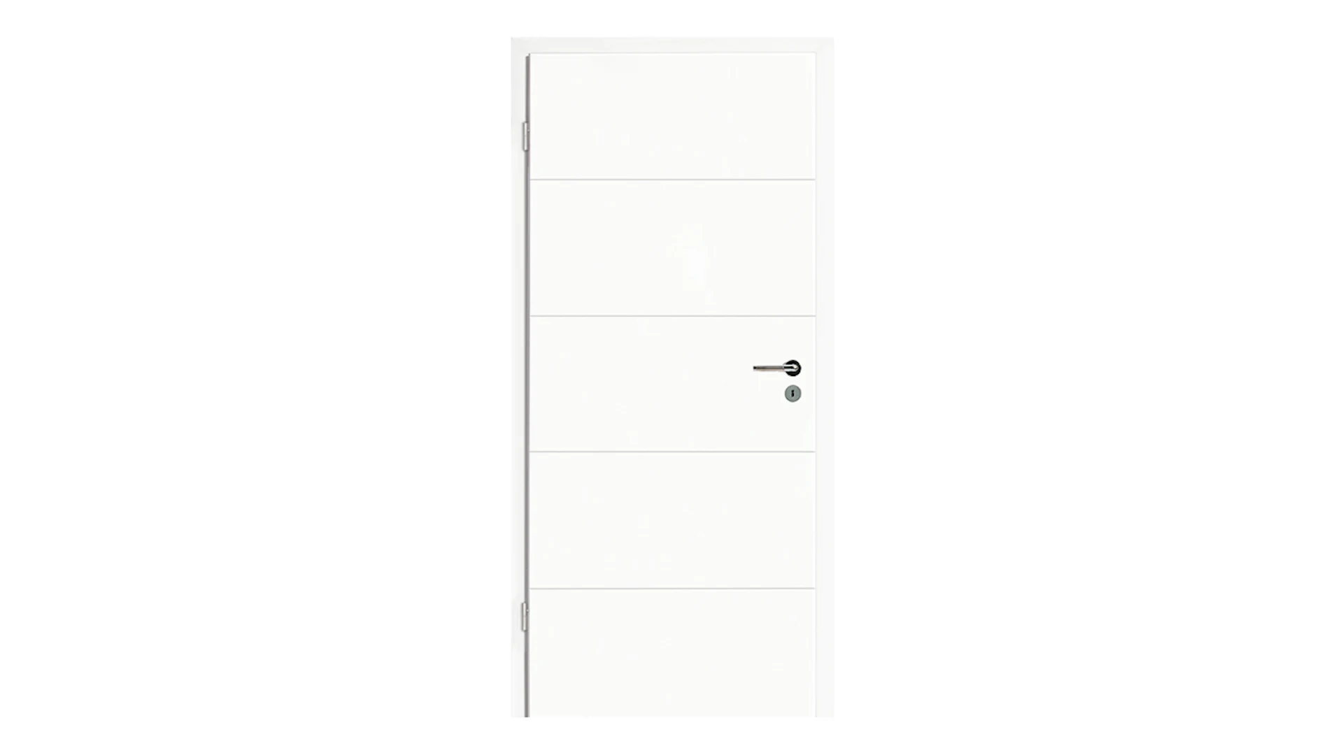 porta interna planeo Modern G1 - lacca bianca 9010 2110 x 985 DIN L - cerniera VSP rotonda 2-t