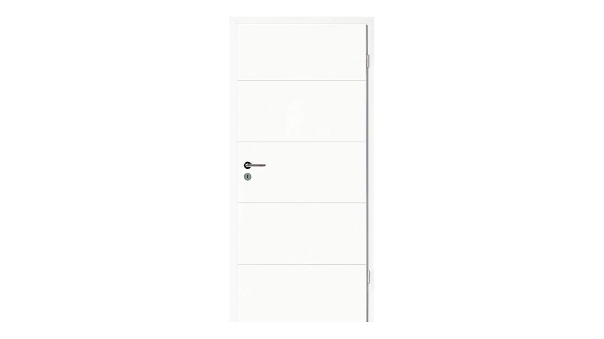 porte intérieure planeo Modern G1 - laqué blanc 9010 2110 x 735 DIN R - charnière angulaire RSP 2-t