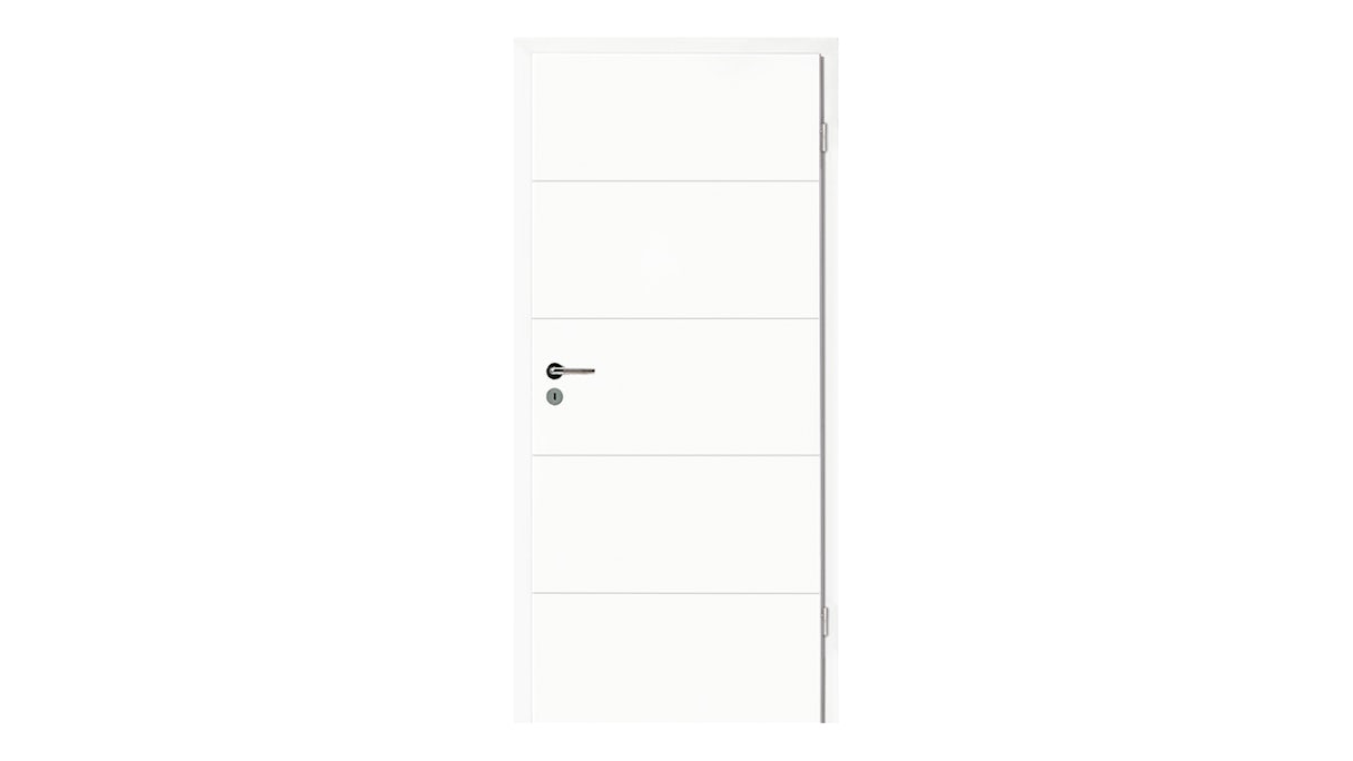 porta interna planeo Modern G1 - 9016 lacca bianca 2110 x 735 DIN R - cerniera angolare RSP 2-t