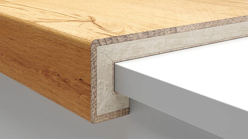 pedata per scale in parquet planeo tipo C - a incastro sopra e sotto