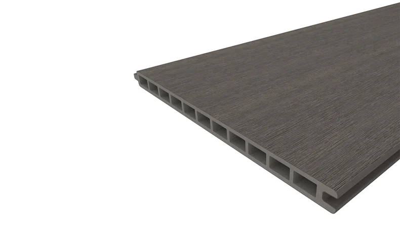 planeo INFINITY XL-Board - WPC CoEx Steckzaun Dunkelgrau 176 x 183 cm