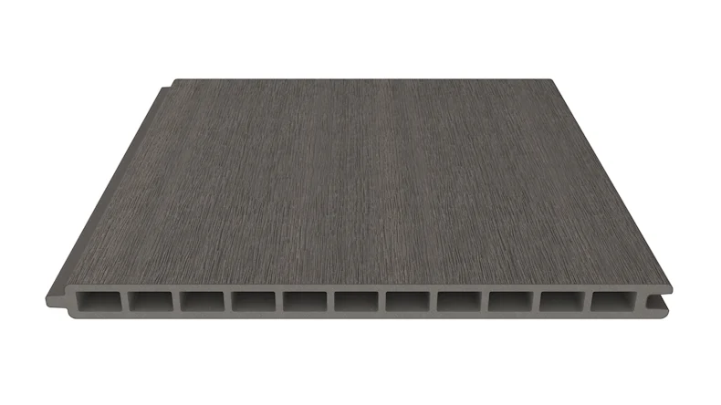 planeo INFINITY XL-Board - WPC CoEx Steckzaun Dunkelgrau 176 x 183 cm