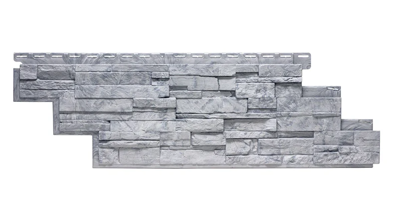 pannello per facciata planeo effetto pietra - NoviStone Grigio 1054 x 334 mm