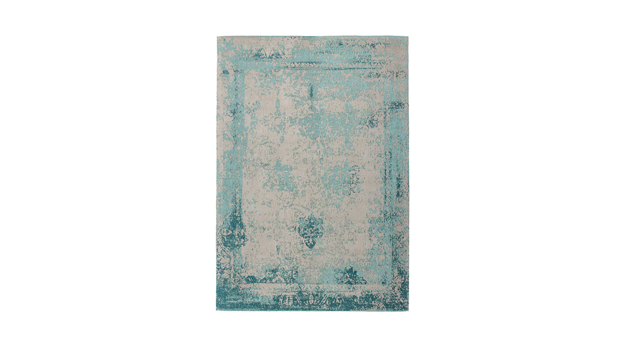 tapis planeo - Nostalgie 285 turquoise 80 x 150 cm