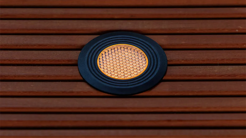 planeo Terrassenbeleuchtung 12V - LED-Einbauleuchte Onyx 60 RA - 1W 23 Lumen