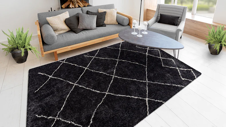 tapis planeo - Orlando 525 anthracite 200 x 290 cm