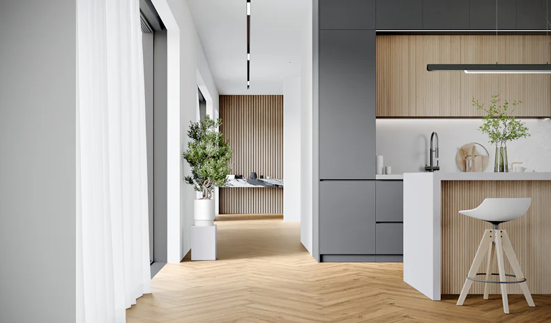 planeo Klick Vinyl - Herringbone Jackson Oak| Made in Germany (100P1006HB)