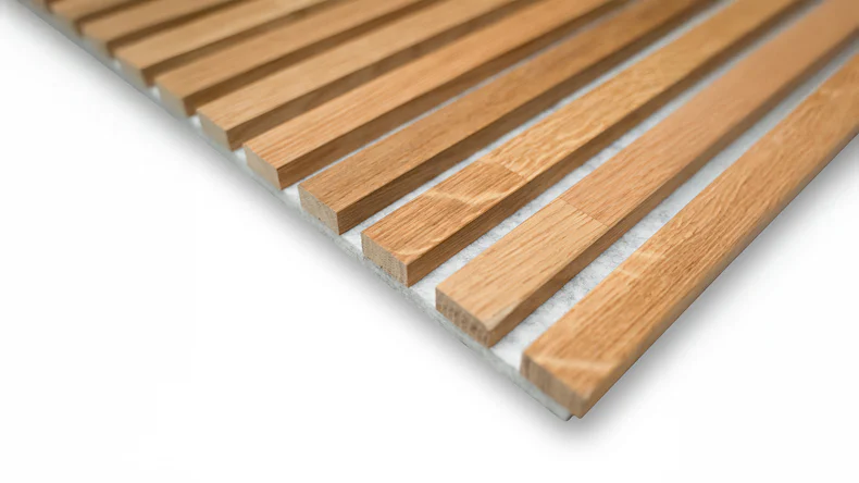 planeo Akustikpaneele - Massivholz Eiche/Grau