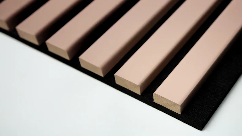 planeo Panneaux acoustiques - Pastel saumon/noir 60x60 cm